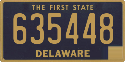 DE license plate 635448
