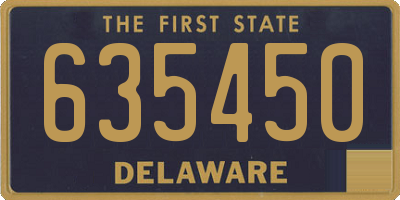 DE license plate 635450
