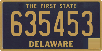 DE license plate 635453