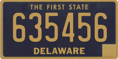 DE license plate 635456