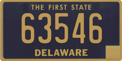 DE license plate 63546