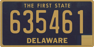 DE license plate 635461
