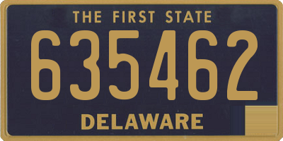 DE license plate 635462