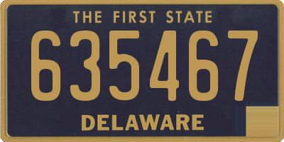 DE license plate 635467