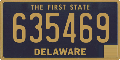 DE license plate 635469