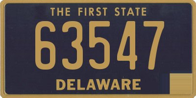 DE license plate 63547