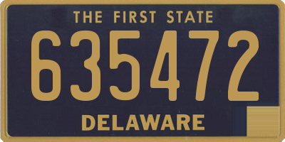 DE license plate 635472