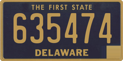 DE license plate 635474