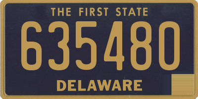 DE license plate 635480