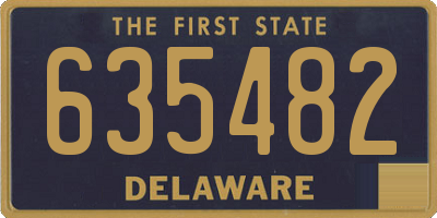 DE license plate 635482