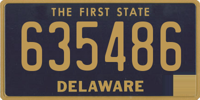 DE license plate 635486
