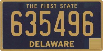 DE license plate 635496