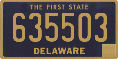 DE license plate 635503
