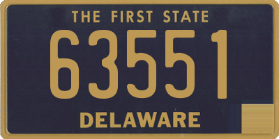 DE license plate 63551