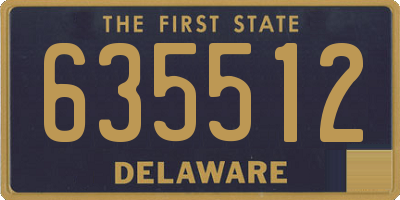 DE license plate 635512