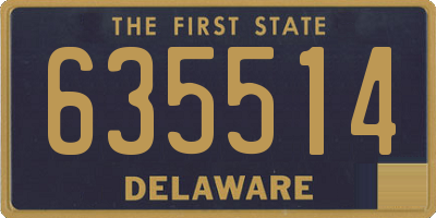 DE license plate 635514