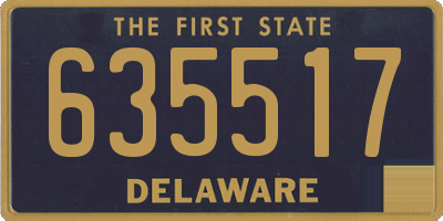 DE license plate 635517