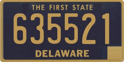 DE license plate 635521