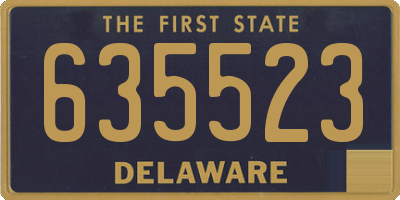 DE license plate 635523