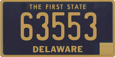 DE license plate 63553