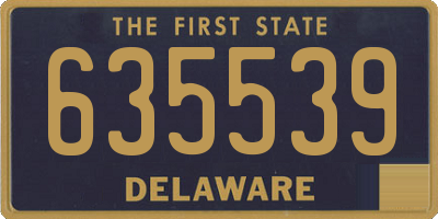 DE license plate 635539