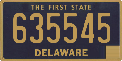 DE license plate 635545