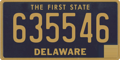 DE license plate 635546