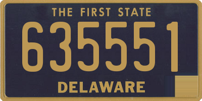DE license plate 635551