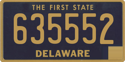 DE license plate 635552