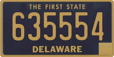 DE license plate 635554