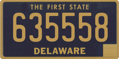 DE license plate 635558