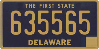 DE license plate 635565