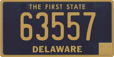 DE license plate 63557