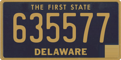DE license plate 635577