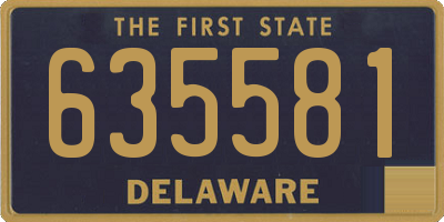 DE license plate 635581