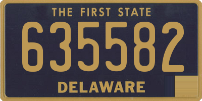DE license plate 635582