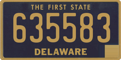 DE license plate 635583