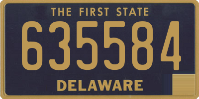 DE license plate 635584