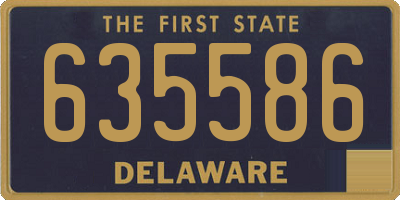DE license plate 635586