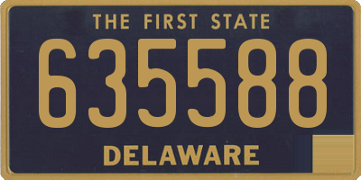 DE license plate 635588