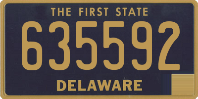 DE license plate 635592