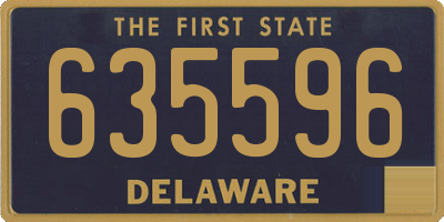 DE license plate 635596