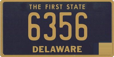 DE license plate 6356