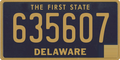 DE license plate 635607