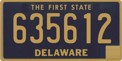 DE license plate 635612
