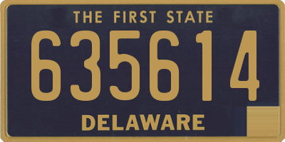DE license plate 635614