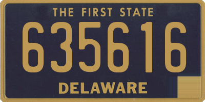 DE license plate 635616