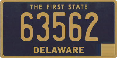 DE license plate 63562