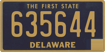 DE license plate 635644