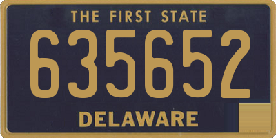 DE license plate 635652